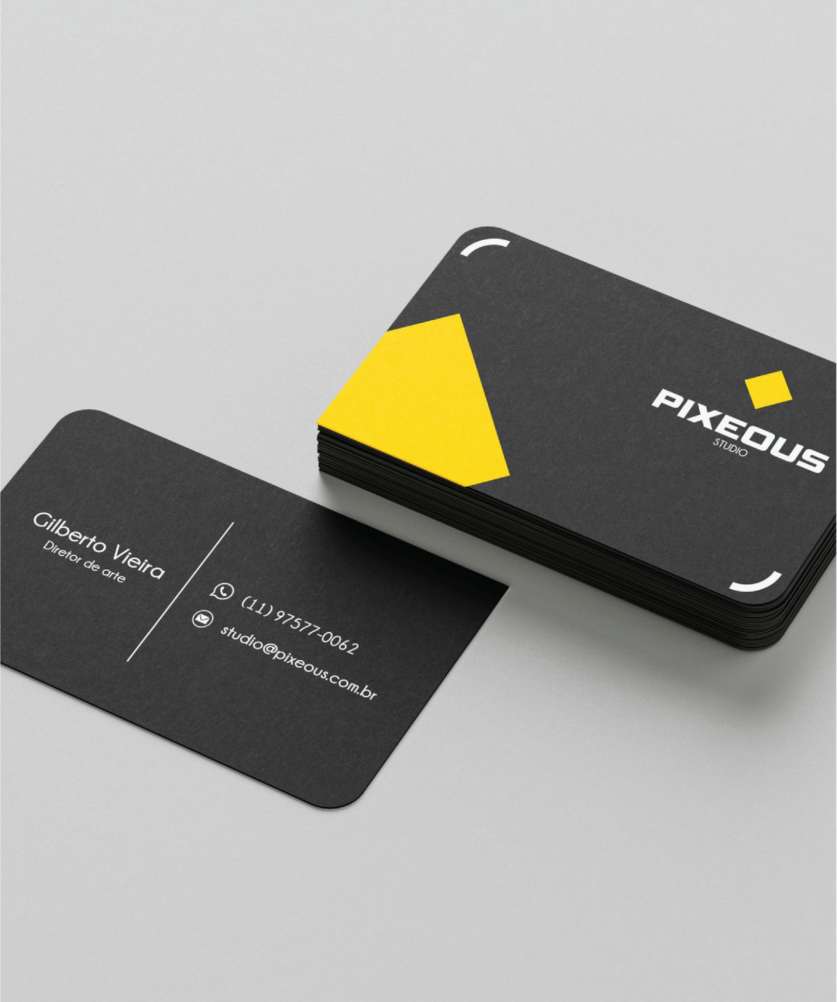 Design de papelaria e identidade visual minimalista