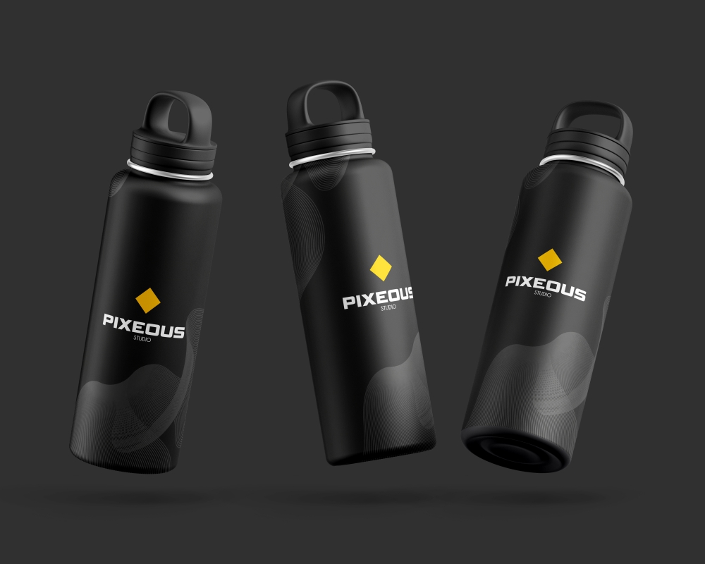 Design para garrafas personalizadas de brindes corporativos